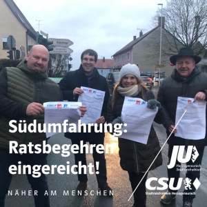 Antrag: Ratsbegehren zur Südumfahrung Niederndorf - Neuses