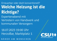 Veranstaltung: Welche Heizung ist die Richtige?